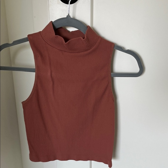 Together Terracotta Ribbed Tank Top - Picture 1 of 3